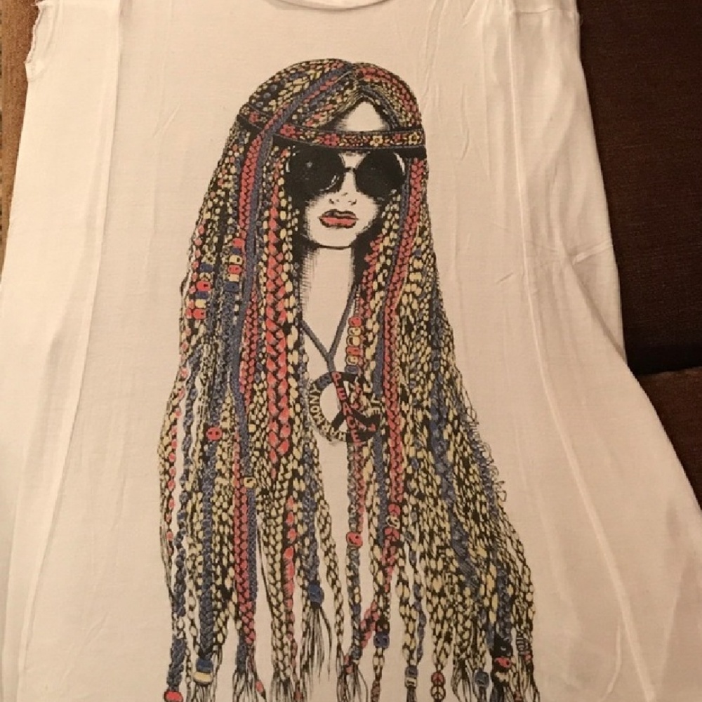 Lauren Moshi sleeveless muscle style tee